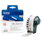 Brother DK22210 Papirtape t/QL etikettskrivere (29mmx30,48m) Svart/hvitt