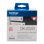 Brother DK22251 Papirtape for QL-etikettskrivere (62mmx15,24m)