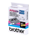 Brother TX611 etiketttape - 15,2m (6mm) svart/gul
