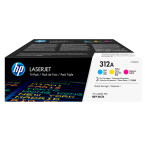 HP 312A Laser Toner Kit (2700 sider) Cyan/Magenta/Gul