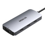 MOKiN MOUC0507 7-i-1 USB-C-adapter (2xHDMI/3xUSB-A/DP/VGA)