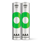 GP-batterier ReCyko NiMH oppladbare AAA-batterier for DECT-telefon 1,2V (650mAh) 2pk