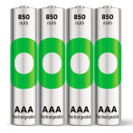 GP-batterier ReCyko NiMH oppladbare AAA-batterier 1,2V (850mAh) 4pk