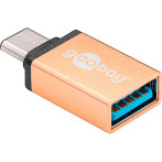 USB-C til USB-A Hun Adapter (Goobay) Gull
