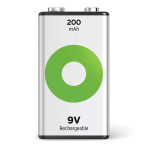 GP Batteries ReCyko NiMH oppladbart 9V batteri (200mAh)