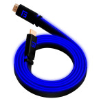 Flytende grep høyhastighets HDMI 2.1-kabel m/LED (1,5 m) Blå