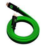 Flytende grep høyhastighets HDMI 2.1-kabel med LED (1,5 m) Grønn