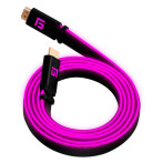 Floating Grip High-Speed HDMI 2.1-kabel m/LED (1,5 m) Rosa