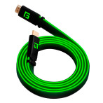 Floating Grip High-Speed HDMI 2.1-kabel med LED (3m) Grønn