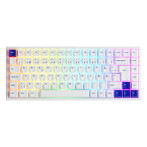 Akkogear 3084B Plus Bluetooth RGB Gaming Keyboard (mekanisk) Sølv