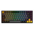 Akkogear 3084B Plus Bluetooth RGB Gaming Keyboard (mekanisk) Jelly Rosa/Sort