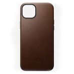 Nomad Modern deksel til iPhone 15 Plus (MagSafe) Brunt skinn