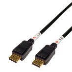 Deltaco DP40 DisplayPort 2.1-kabel - 0,5 m (hann/hann)