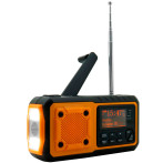 Soundmaster Digital nødradio m/Powerbank/Dynamo/Solarpanel/Lights/BT - USB-C (2500mAh)