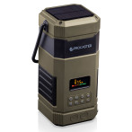 ProCaster EM-RAD Pro vanntett FM nødradio m/Powerbank/Dynamo/Solarpanel/Lys (10000mAh)