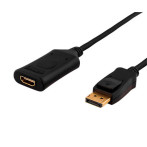 DisplayPort til HDMI Kabel (4K 60Hz) 1m - Svart
