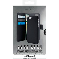 Puro iPhone 7/6S Wallet deksel (3 Kredittkort) Magnet flip