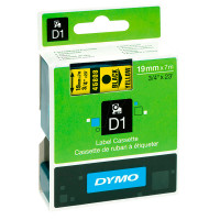 Dymo D1 tape 19mm - Svart på Gul tape - 7m (Original)