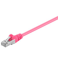 Nettverkskabel S-FTP Cat5e (Pink) - 0,25m