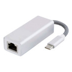 USB-C nettverkskort for Mac/PC (1000 Mbit) Deltaco
