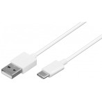 USB-C Kabel 1m (USB-C/USB-A) Hvit - Goobay
