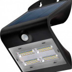 LED Solcelle vegglampe med sensor (3,2W) Svart - Goobay