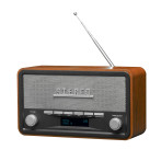 Retro DAB+ Radio (Design Small) - Mørkt tre