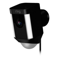 Ring Spotlight overvågningskamera m/kabel (2-vejs) Svart
