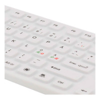 USB Tastatur (vanntett silikon) Hvit - Deltaco
