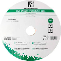 Nettverkskabel F-FTP Cat6a Hvit (Rulle) 100m - Deltaco