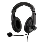 On-Ear Headset Pro (m/mikrofon arm) Svart - Deltaco