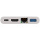 USB-C Dock 4K (HDMI+USB-C+USB-A 3.0+RJ45) Hvit - Goobay