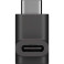 USB-C Adapter m/vinkel (Hun til Han) Svart - Goobay