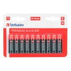 AA Batterier Alkaline 10 stk - Verbatim