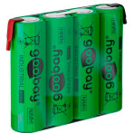 4x AA batteri m/loddeflik NiMH (2100mAh) Goobay