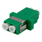 Skjøtestykke for fiberoptisk kabel (2xLC-LC) Panel - Grønn