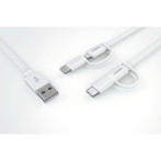 USB Multikabel 1,5m (USB-A til USB-C/Micro USB) Huawei