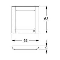 LK Fuga Soft 63 design ramme (1 Modul) Hvit