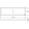 LK Fuga Soft 63 design ramme (2x2 Modul horisontalt) Hvit