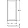 LK Fuga Soft 63 design ramme (2,5 Modul) Lys grå