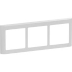 LK Fuga Soft 63 design ramme (3x1 Modul horisontalt) Lys grå