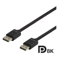 DisplayPort kabel 2m (8K) Svart