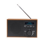 DAB+ radio i trekabinett (alarm/FM) Grå - Denver DAB-46