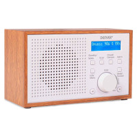 DAB+ radio i trekabinett (alarm/FM) Hvit - Denver DAB-46