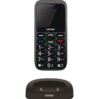 Senior mobil 2G (store knapper) Svart - Denver BAS-18300M
