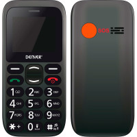 Senior mobil 2G (store knapper) Svart - Denver BAS-18300M