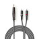 Minijack til Phono kabel 1,5m (1x 3,5/2x RCA) Nedis