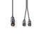 Minijack til Phono kabel 1,5m (1x 3,5/2x RCA) Nedis
