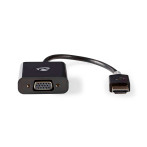 HDMI til VGA adapter 0,2m (m/3,5mm lyd) Antrasitt - Nedis