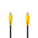 Composite kabel 5m (RCA Han/Han) Svart - Nedis